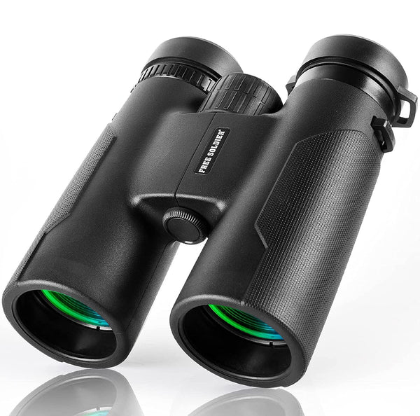 FREE SOLDIER 12×42 Binoculars for Adults and Kids Large Eyepiece Waterproof Binoculars for Bird Watching Hunting Hiking Sightseeing Travel Opera Concerts