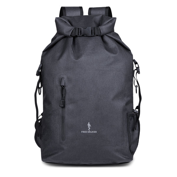 FREE SOLDIER outdoor sports camping hiking tactical military men's backpack climbing 600D oxford roll top waterproof bag