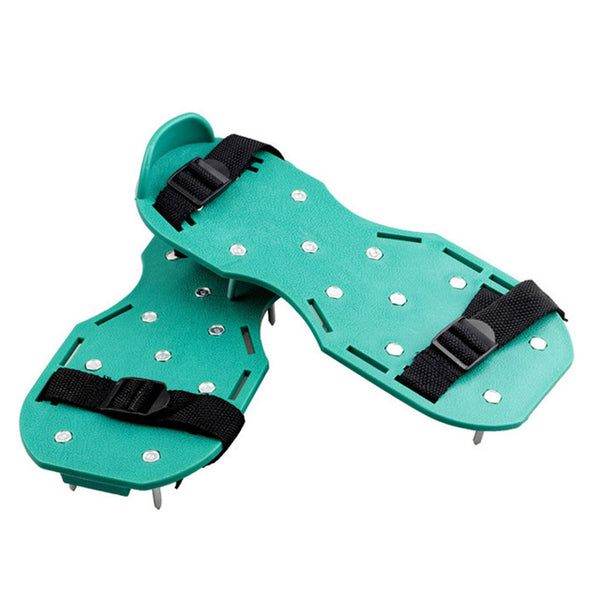 1 Pair Grass Spiked Gardening Walking Revitalizing Lawn Aerator Sandals Nail Shoes Yard Garden Tool Scarifier Nail Cultivator