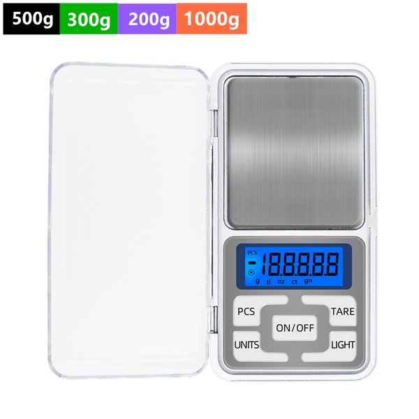 1pcs 100g/200g/300g/500g 0.01g 1000g 0.1g Digital Pocket scale Mini Scales Jewelry Weight Diamond Balance Kitchen Weighing