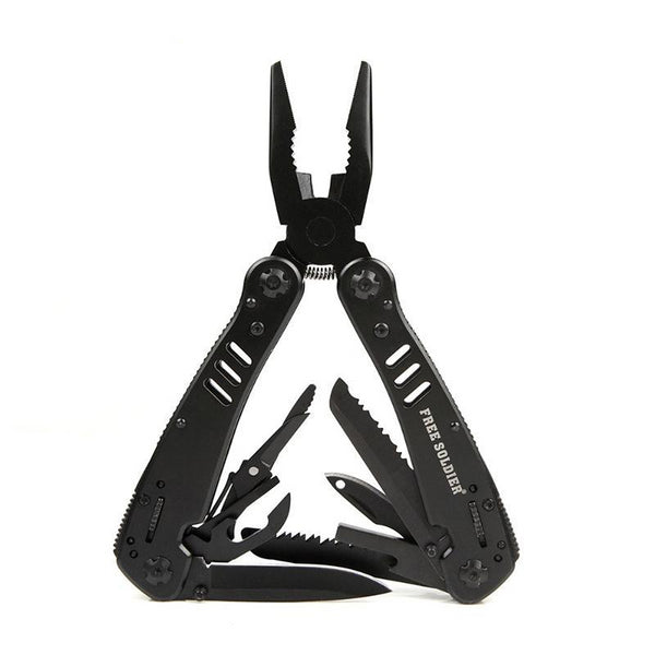 FREE SOLDIER 440C High Carbon Multi-purpose Pliers Combined Cutter Pliers Stainless Steel Folding Multi-purpose Portable Pliers