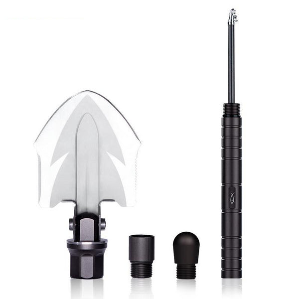 FREE SOLDIER Outdoor Sports Tactical Survival Multi-Tool Supplies Shovel Multifunctional Shovel Jungle Fishing Rod For Camping