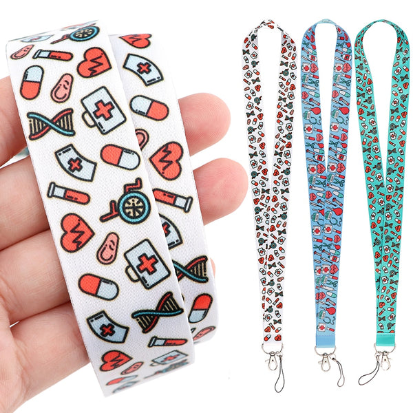 Nurse Lanyard For Key chain Doctors ID Card Cover Pass Mobile Phone Badge Holder Key Ring Neck Straps Medical Accessories