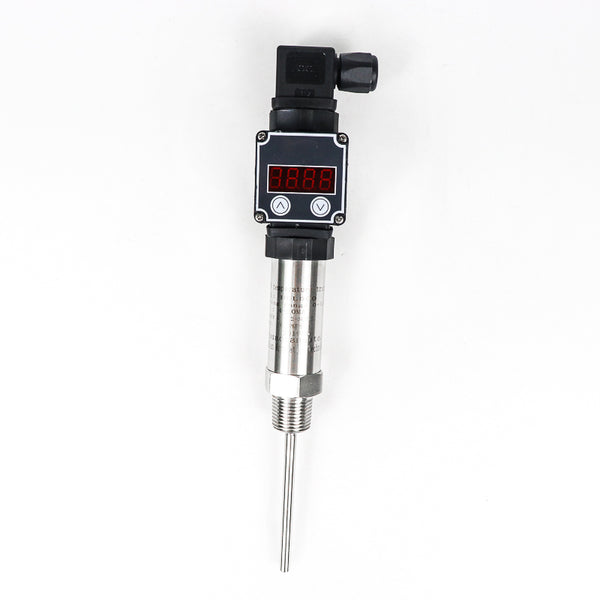 Heavy oil Pt100 Temperature Transmitter Indicating Sensor Plug-in type 4 20mA output 24Vdc