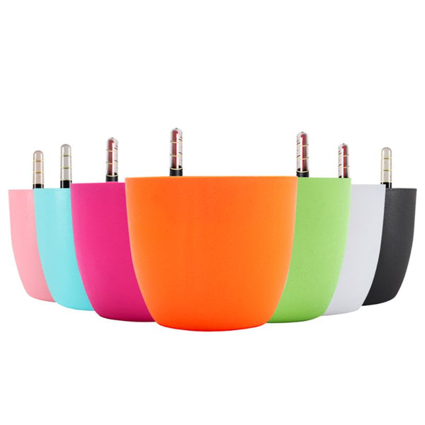 PP Self Watering Planters Flower Pots Indoor with Water Level Indicators 6x5" New Hot