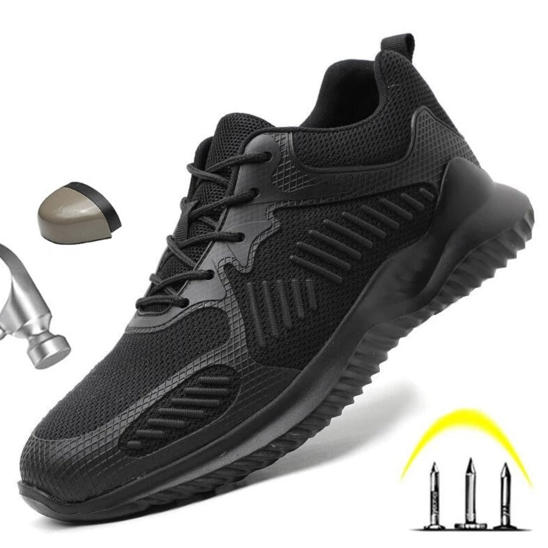 FREE SOLDIER Men's Steel Toe Puncture Proof Safety Protection Shoes