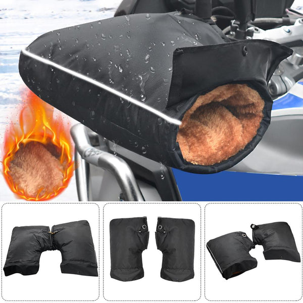Protective Motorcycle Scooter Thick Warm Handlebar Muff Grip Handle Bar Muff Rainproof  Motorcycle Gloves  Guantes Moto