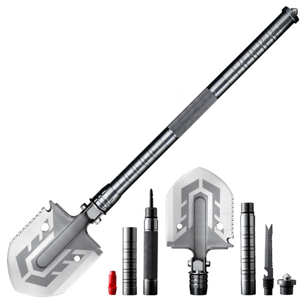 FREE SOLDIER Multi-function Folding Military Spade Shovel hoe 67cm Outdoor Garden Tools Kit Camping Equipment Defense Security Digging tool